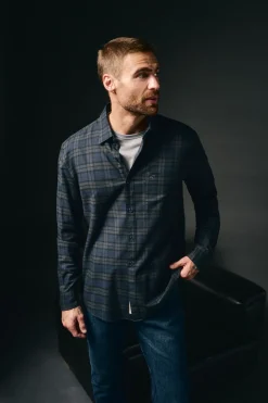 Hombre OOTO Camisas>Camisa cuadros franela