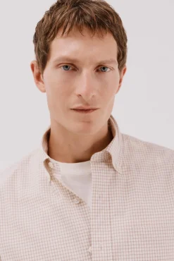 Hombre Cortefiel Camisas>Camisa cuadros popelín