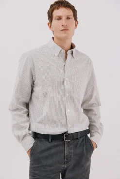 Hombre Cortefiel Camisas>Camisa cuadros popelín