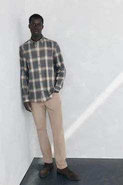 Hombre Pedro del Hierro Camisas>Camisa cuadros Tencel