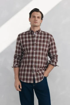 Hombre Pedro del Hierro Camisas>Camisa cuadros Tencel