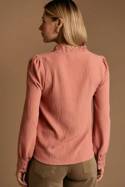 Mujer Polín Et Moi Blusas>Camisa cuello bordado Luzma