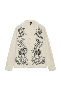 Mujer Vero Moda Blusas>Camisa de lino estampada
