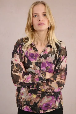 Mujer Molly Bracken Blusas>Camisa de manga larga con estampado