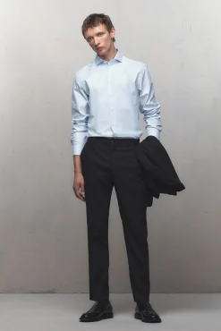 Hombre Selected Camisas De Vestir|Camisas>Camisa de manga larga de vestir 100% algodón