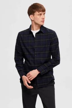 Hombre Selected Camisas>Camisa de manga larga slim fit