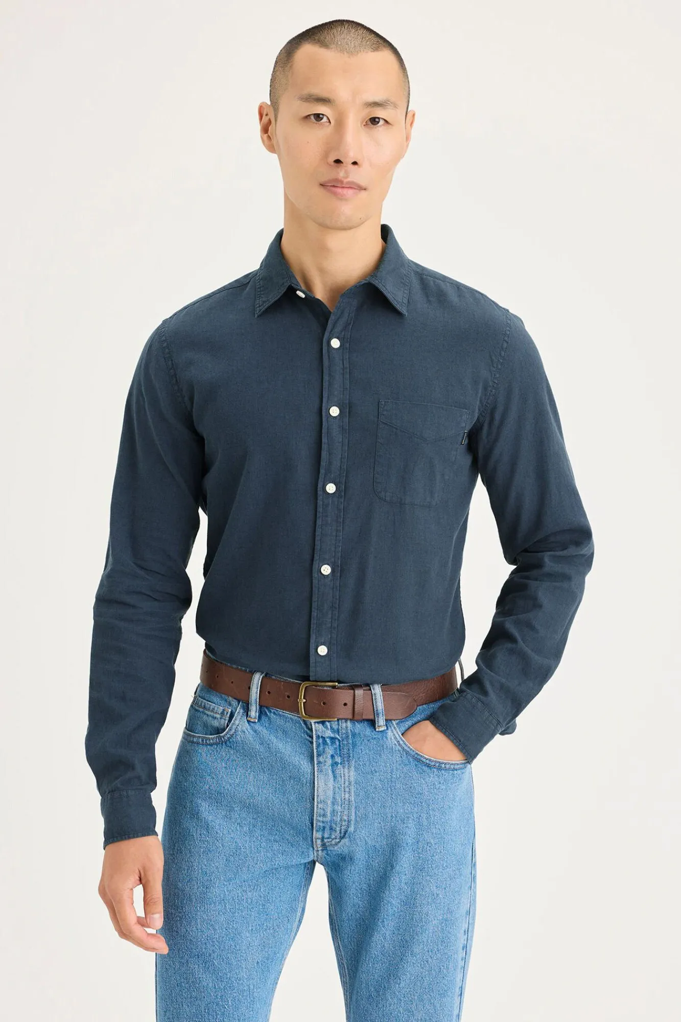 Hombre Dockers Camisas>Camisa de popelina