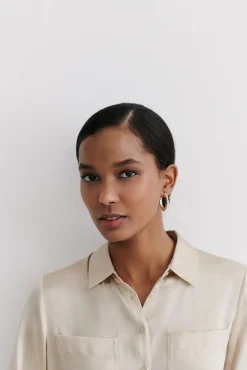 Mujer Caroll Blusas>Camisa de seda