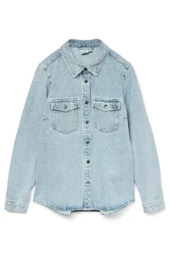 Mujer Vero Moda Blusas>Camisa denim de manga larga