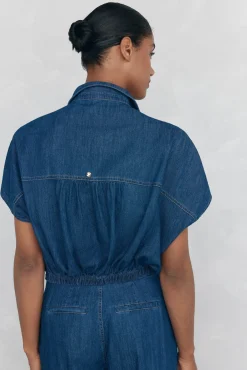 Mujer Pedro del Hierro Blusas>Camisa denim lazo
