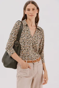 Mujer Cortefiel Blusas>Camisa elástica botones