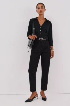 Mujer Cortefiel Blusas>Camisa elástica botones