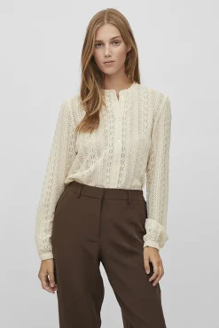 Mujer Vila Blusas>Camisa encaje