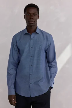 Hombre Pedro del Hierro Camisas>Camisa estructura fácil plancha + anti olor regular fit