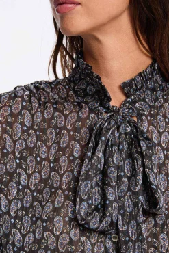 Mujer Morgan Blusas>Camisa fluida con cuello en v