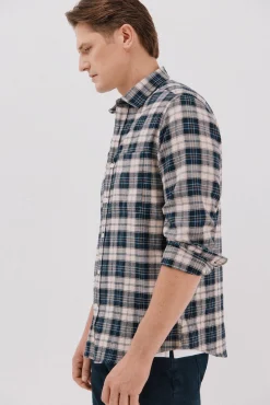 Hombre Cortefiel Camisas>Camisa franela cuadros