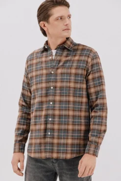 Hombre Cortefiel Camisas>Camisa franela cuadros