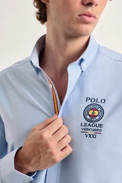 Hombre Valecuatro Camisas>Camisa hombre celeste España