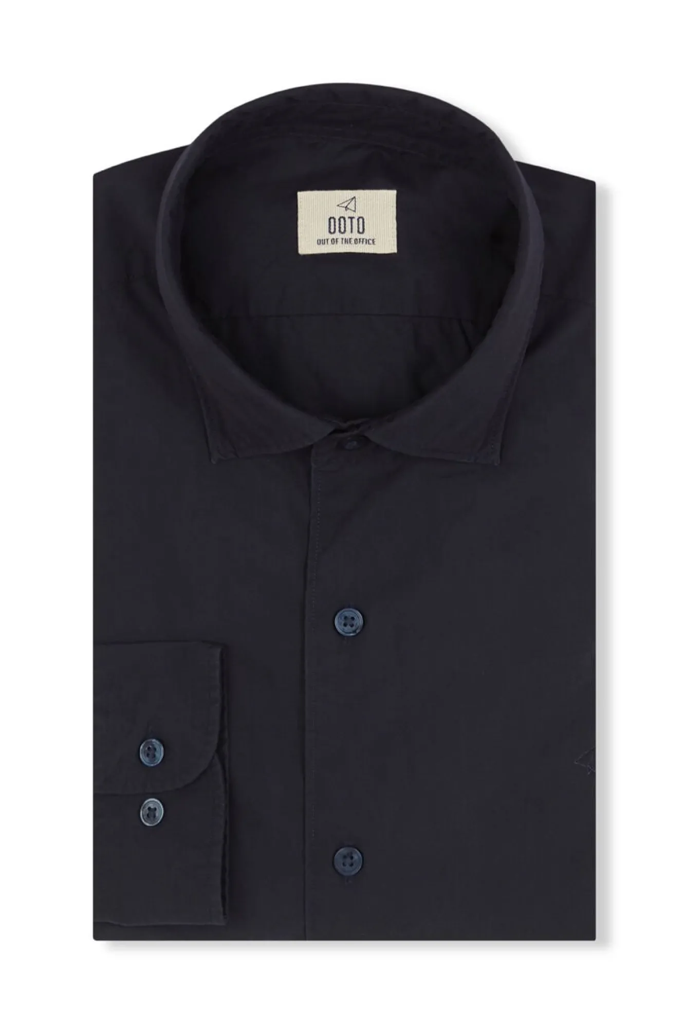 Hombre OOTO Camisas>Camisa lisa popelín