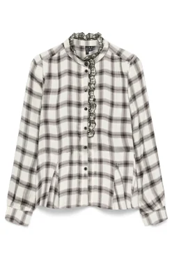 Mujer Vero Moda Blusas>Camisa manga larga cuello Perkins