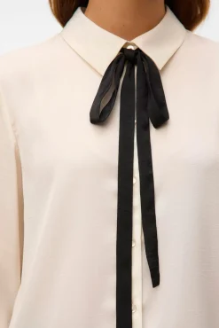 Mujer Vero Moda Blusas>Camisa manga larga detalle lazada