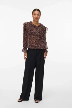 Mujer Vero Moda Blusas>Camisa manga larga volantes