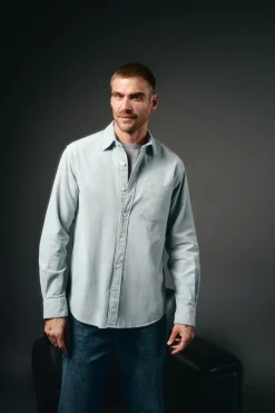 Hombre OOTO Camisas>Camisa micropana lisa