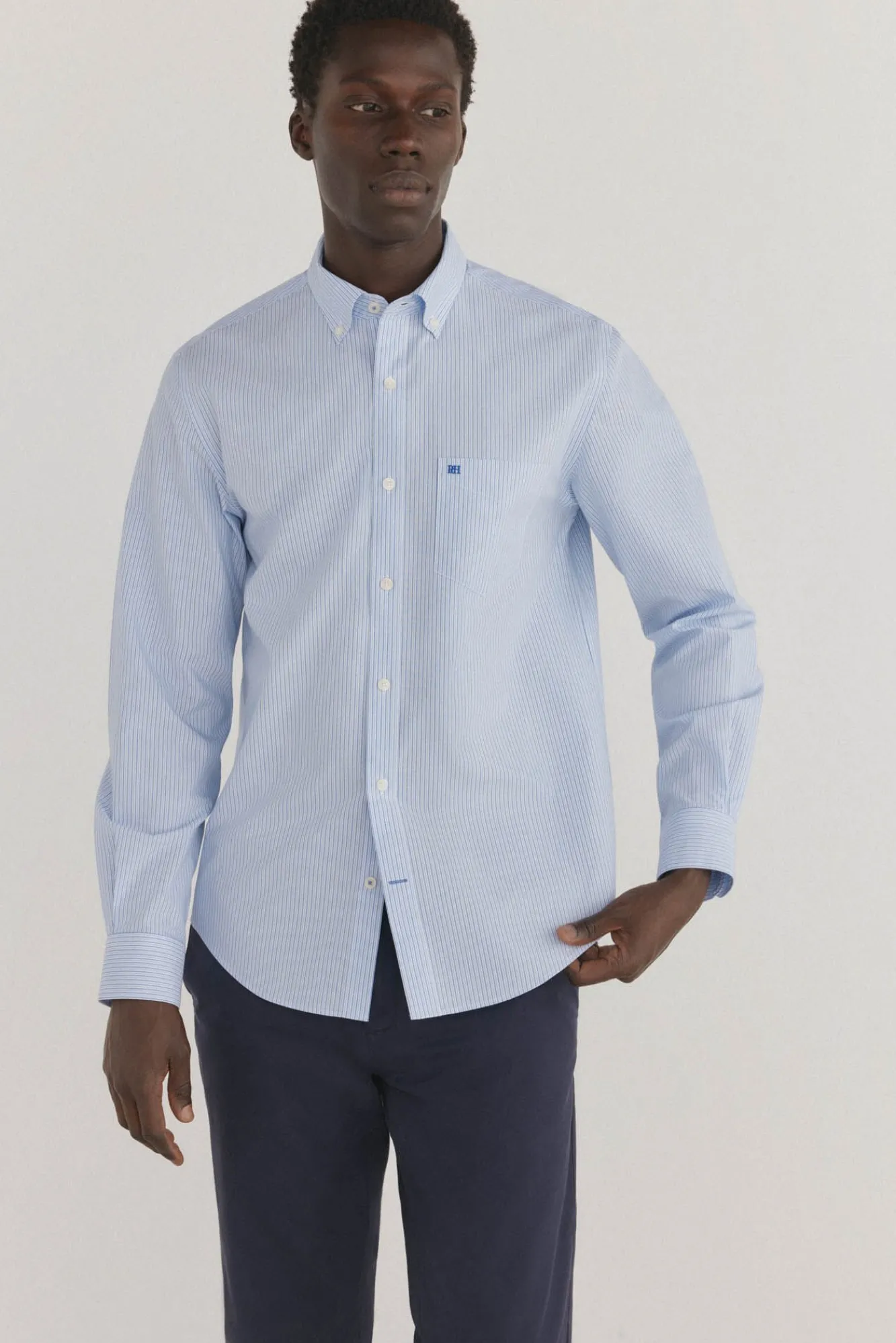Hombre Pedro del Hierro Camisas>Camisa non iron + antimanchas rayas