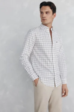 Hombre Pedro del Hierro Camisas>Camisa non iron oxford cuadros