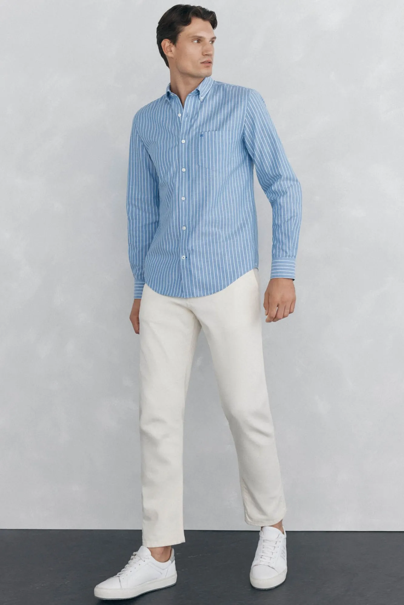 Hombre Pedro del Hierro Camisas>Camisa non iron oxford rayas