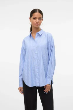 Mujer Vero Moda Blusas>Camisa oversize de manga larga
