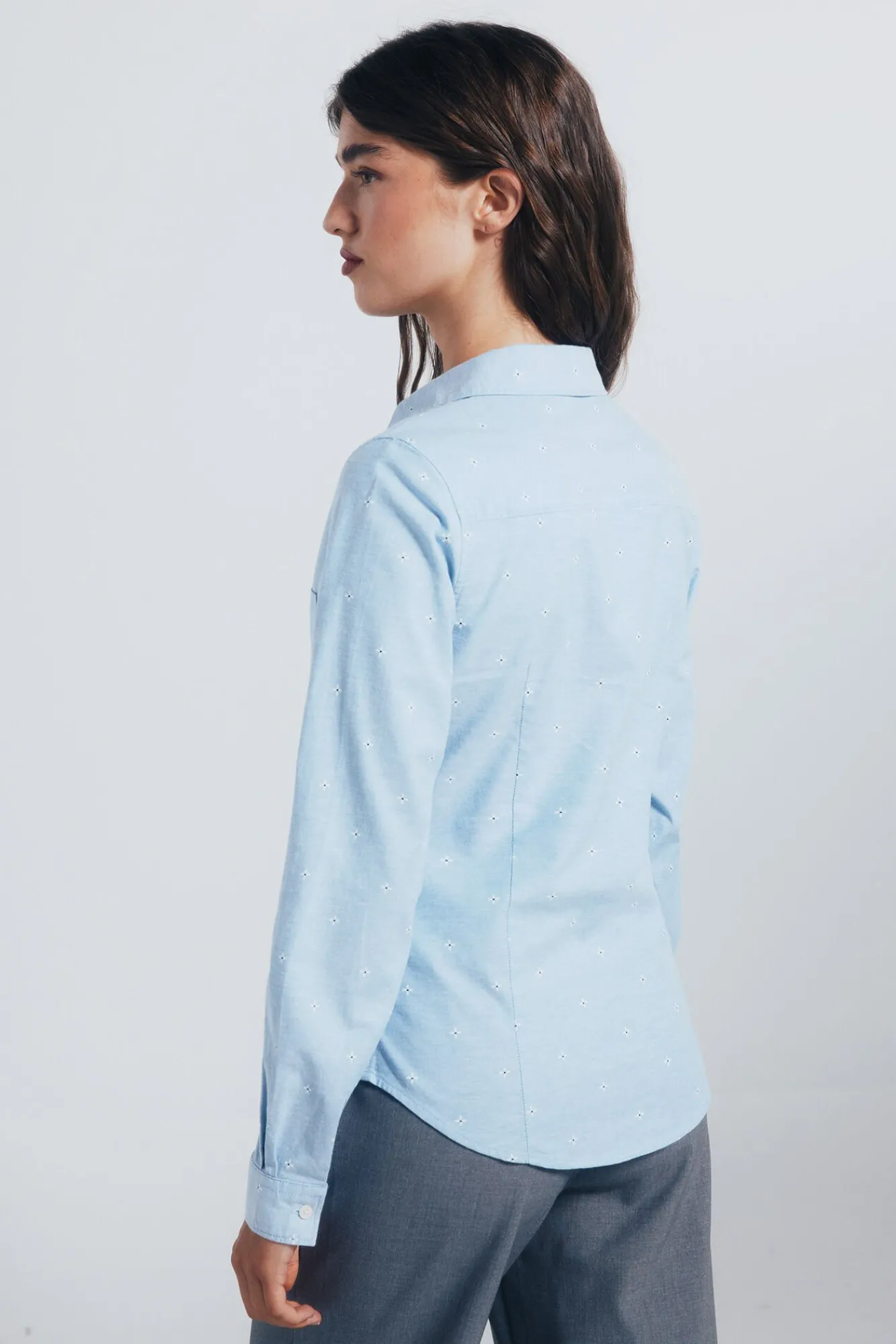 Mujer Springfield Blusas>Camisa Oxford cuello abierto