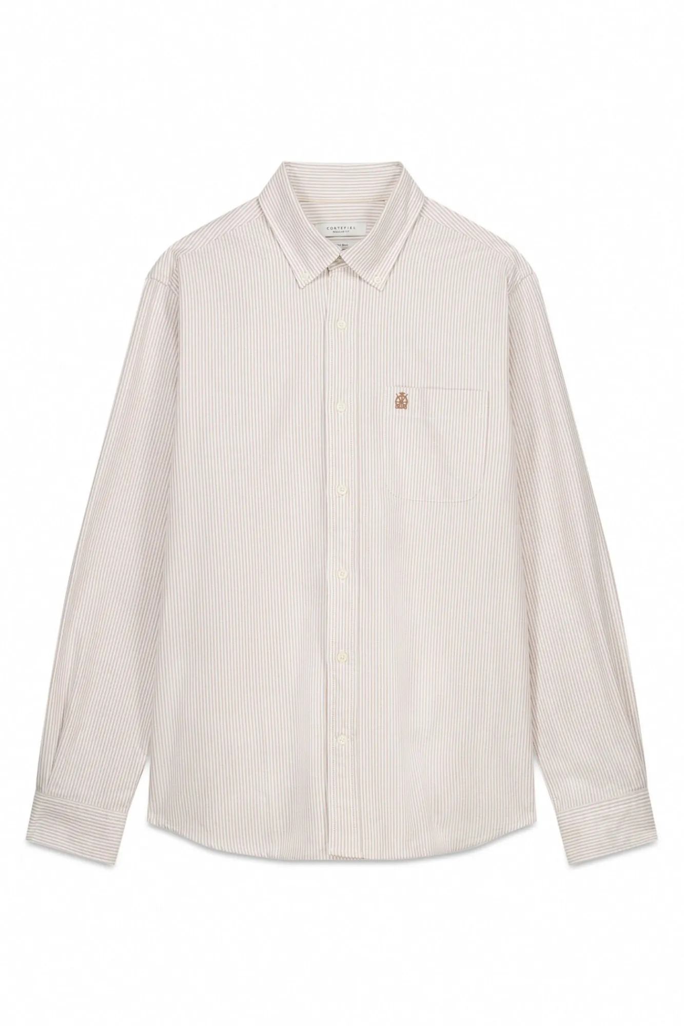 Hombre Cortefiel Camisas>Camisa oxford raya candela