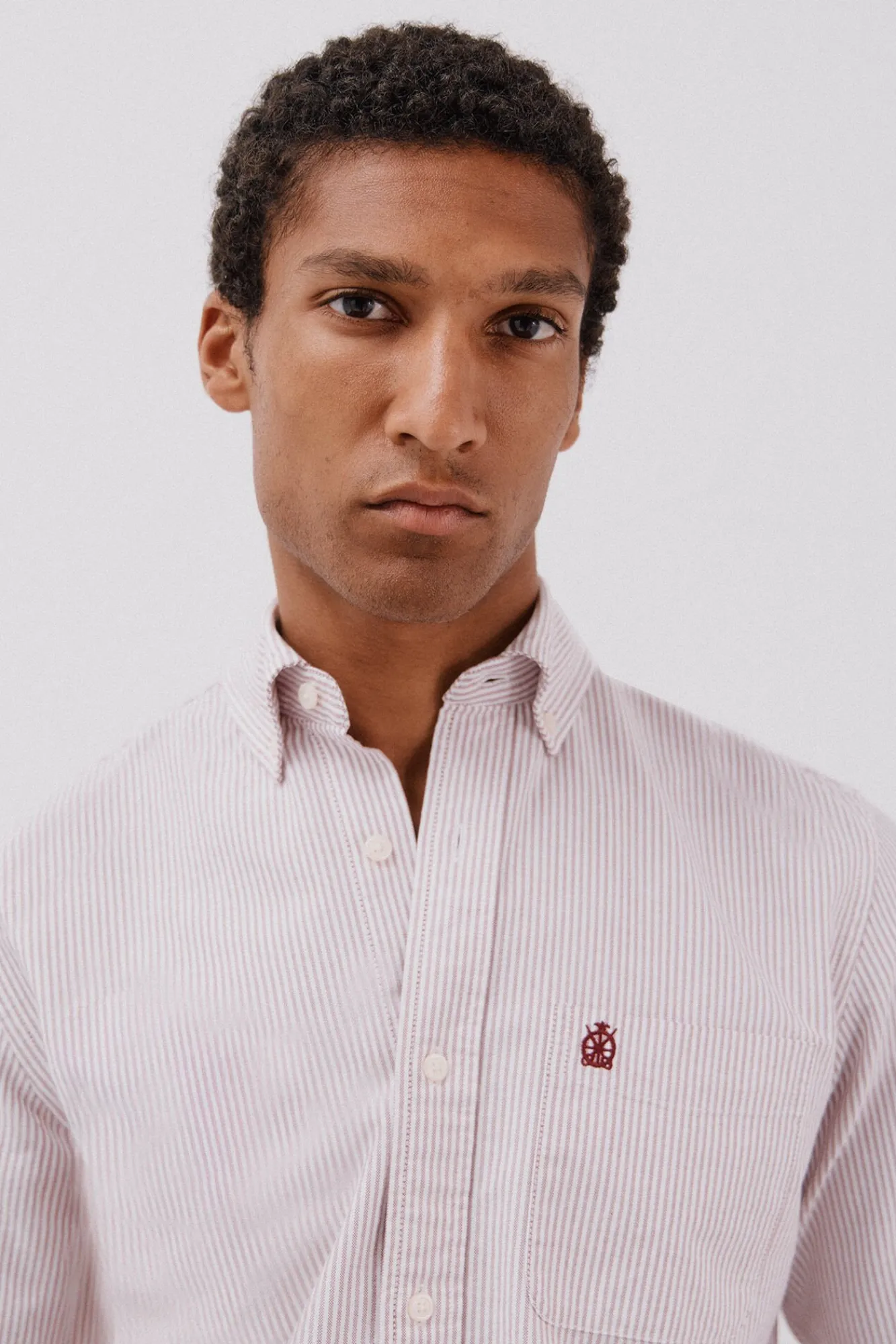 Hombre Cortefiel Camisas>Camisa oxford raya candela