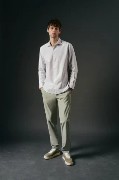 Hombre OOTO Camisas>Camisa oxford rayas