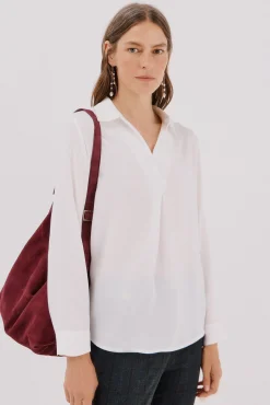 Mujer Cortefiel Blusas>Camisa pliegue