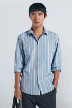 Hombre Springfield Camisas>Camisa popelín rayas