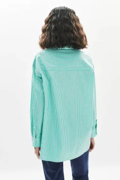 Mujer Caroll Blusas>Camisa rayas 100% algodón