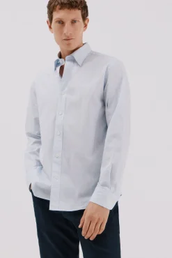 Hombre Cortefiel Camisas>Camisa rayas algodón tencel