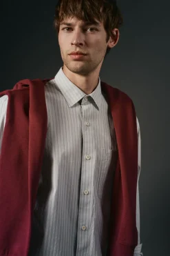 Hombre OOTO Camisas>Camisa rayas estructura