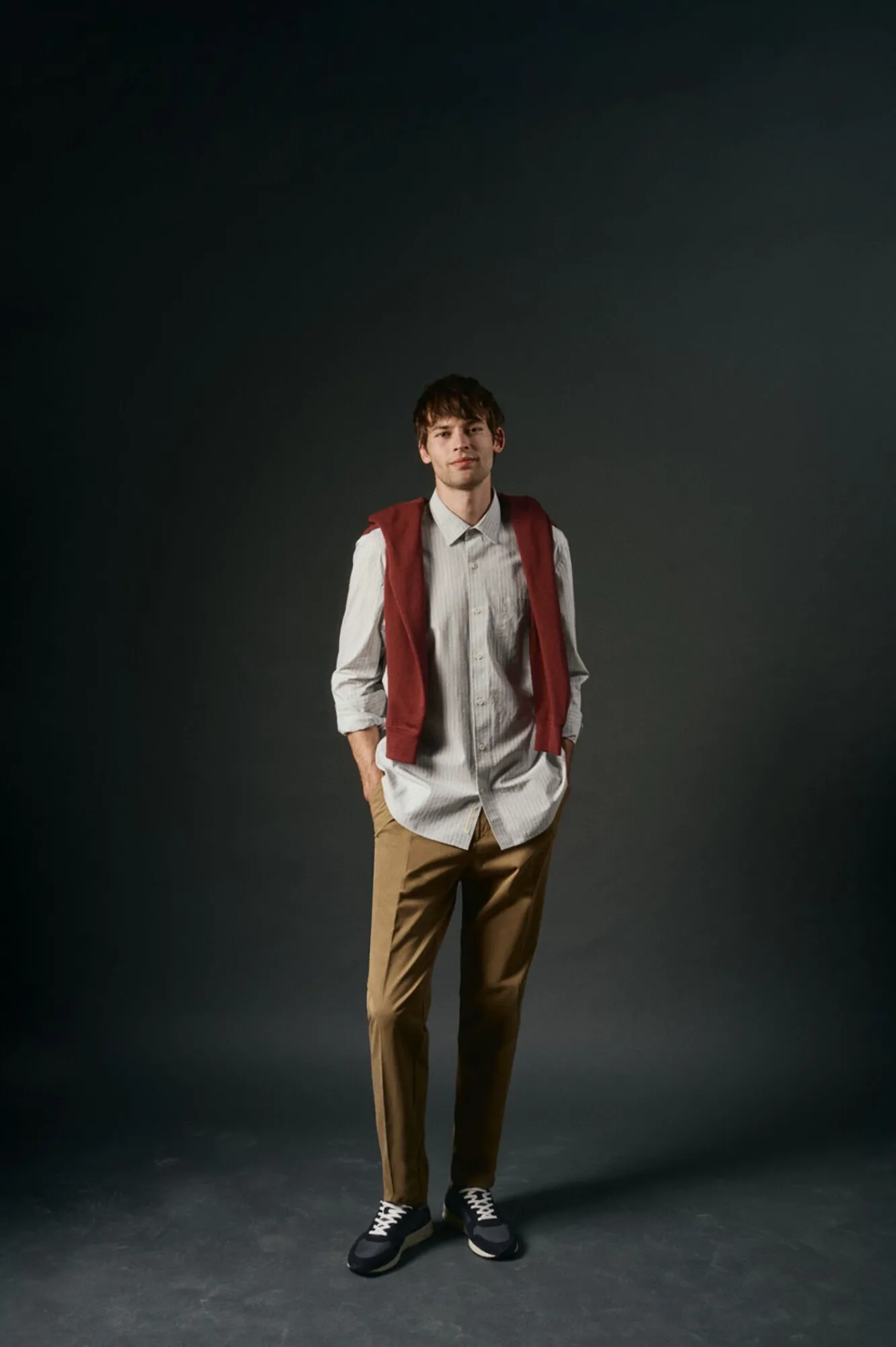 Hombre OOTO Camisas>Camisa rayas estructura