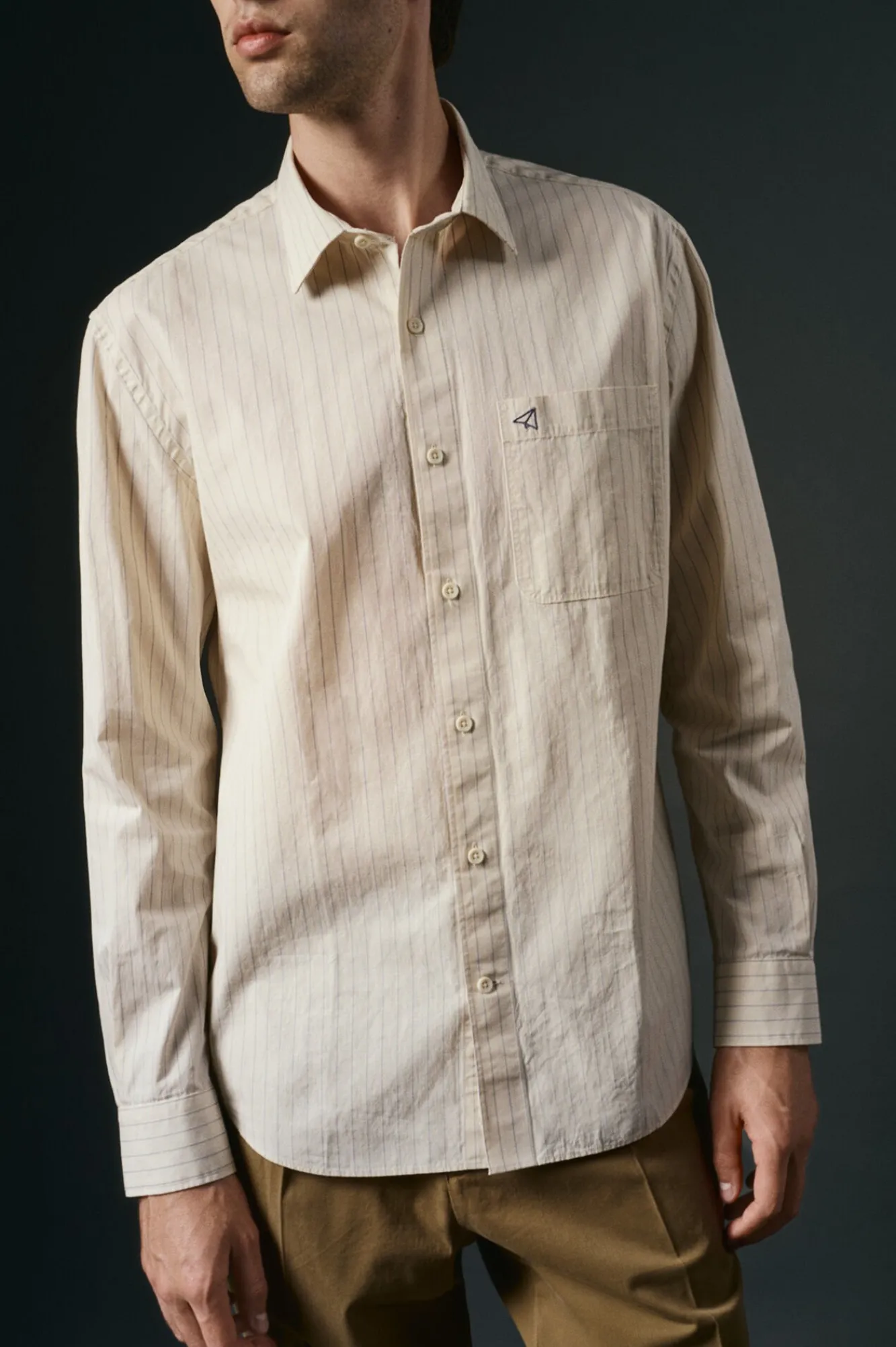 Hombre OOTO Camisas>Camisa rayas estructura