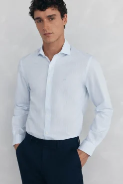 Hombre Pedro del Hierro Camisas>Camisa rayas fácil plancha + anti olor slim fit