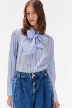 Mujer TFP by Tamara Falcó Blusas>Camisa rayas lazo