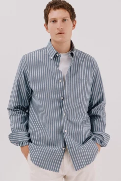 Hombre Cortefiel Camisas>Camisa rayas popelín