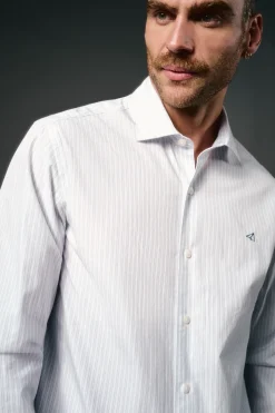 Hombre OOTO Camisas>Camisa rayas popelín