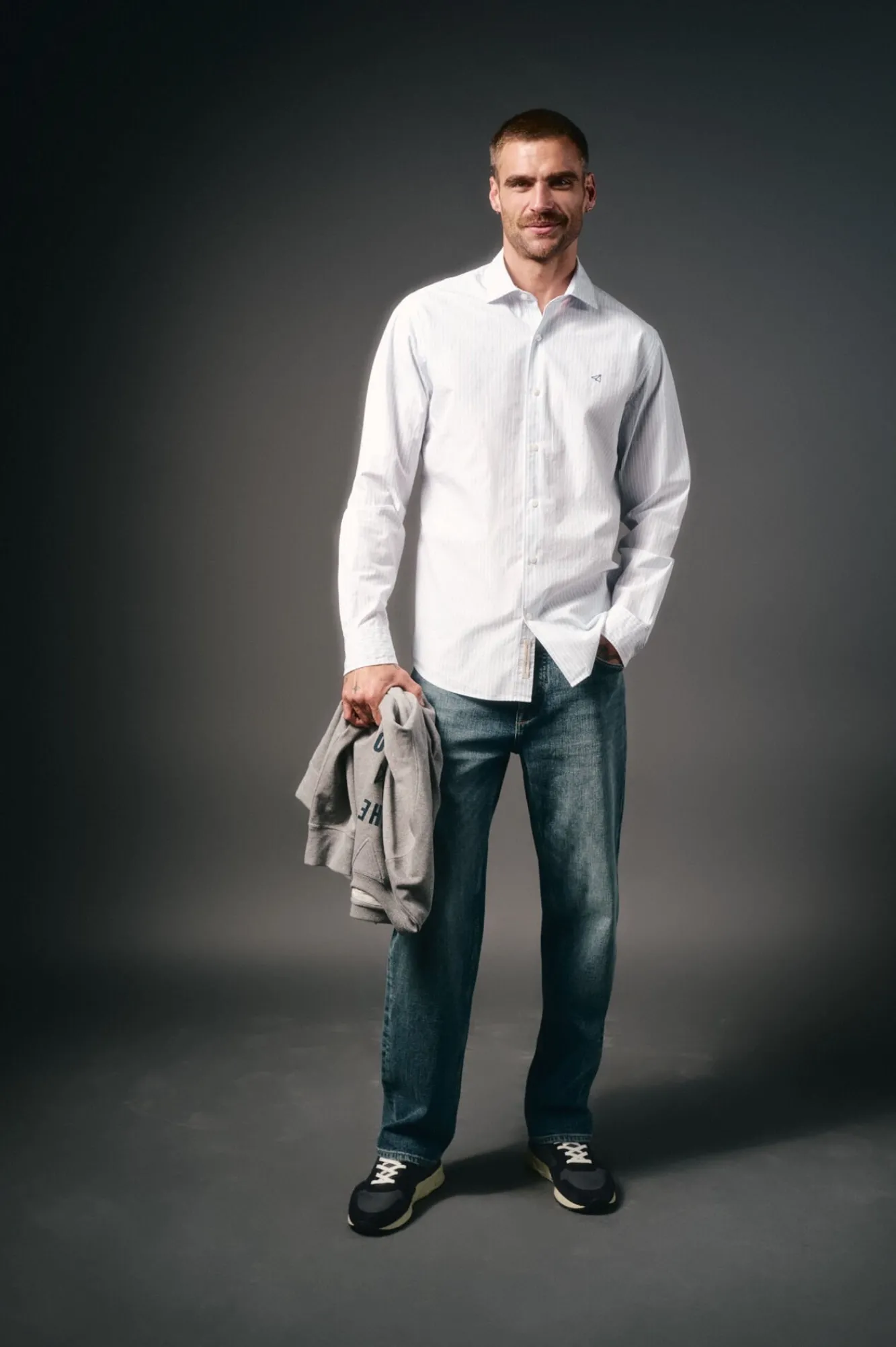 Hombre OOTO Camisas>Camisa rayas popelín