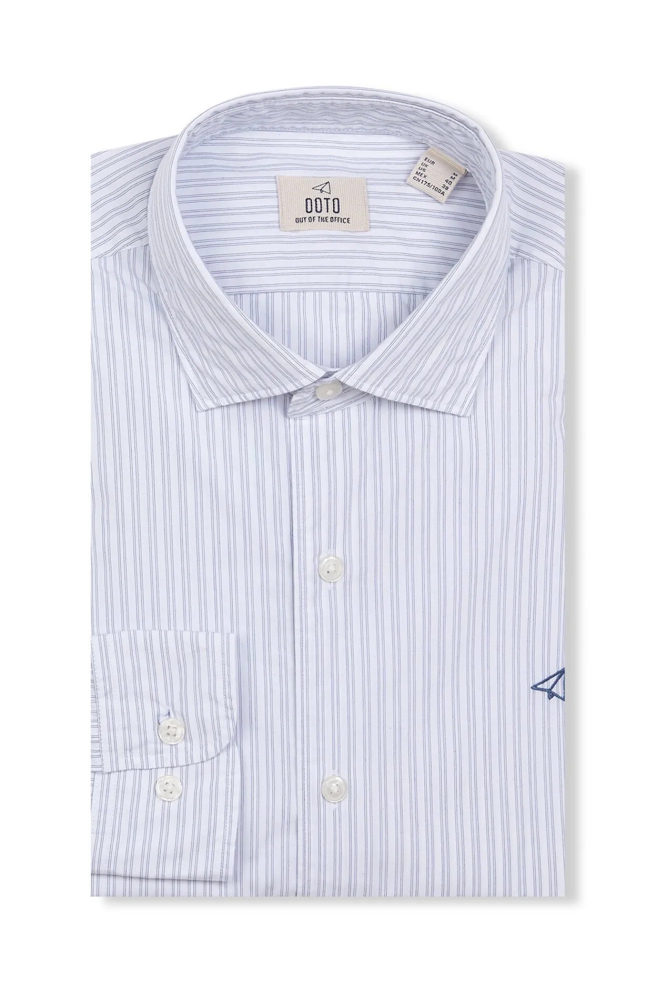 Hombre OOTO Camisas>Camisa rayas popelín