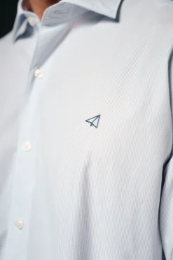 Hombre OOTO Camisas>Camisa rayas popelín