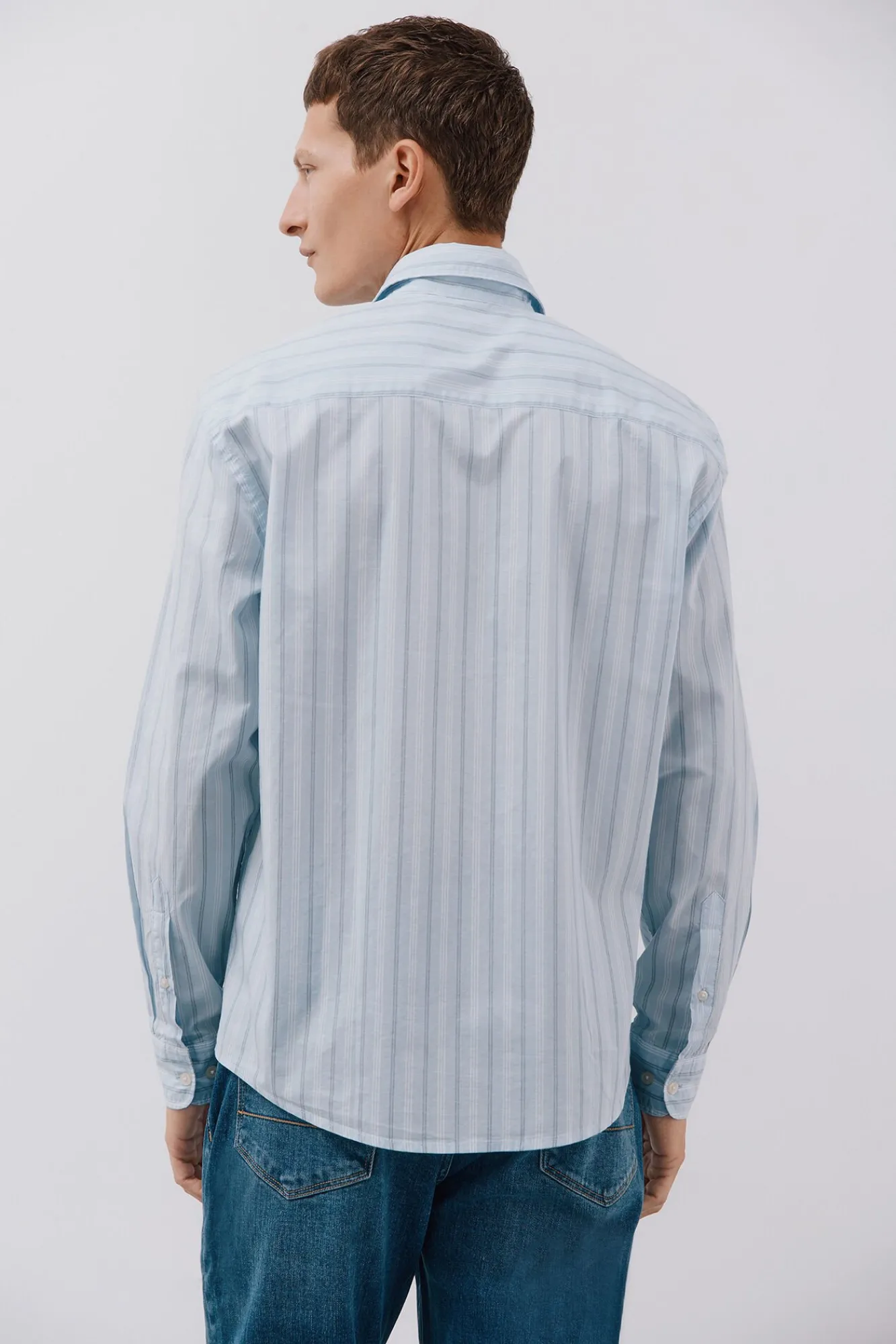 Hombre Cortefiel Camisas>Camisa rayas popelín